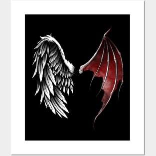 lucifer angel wings Posters and Art